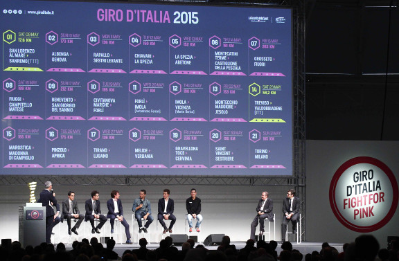 Presentazione del Giro d'Italia 2015