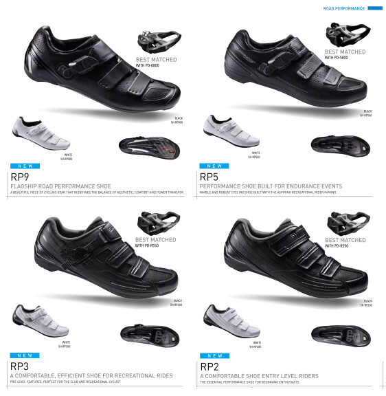 Shimano RP9, 5, 3, 2