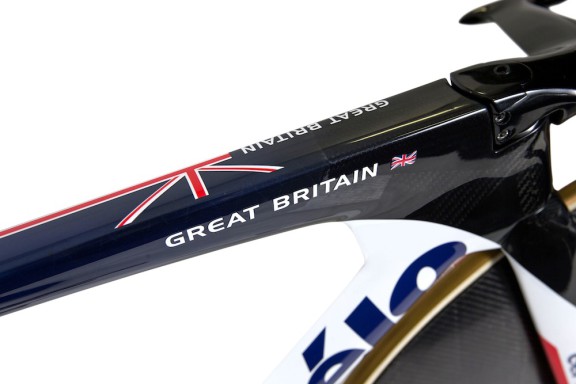 Picture by Paul Currie/SWpix.com - 11/05/2016 - British Cycling - Picture shows the new Olympic GB bike at the National Cycling Centre in Manchester.