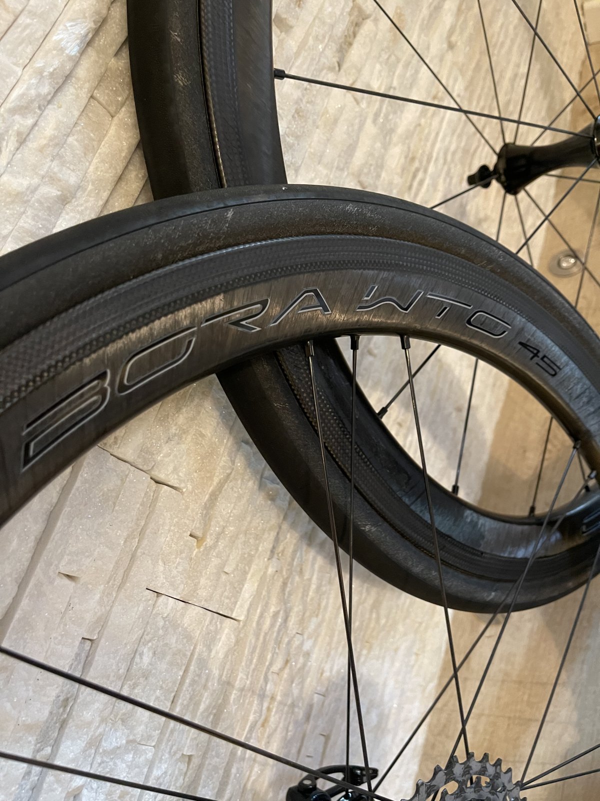 Campagnolo Bora WTO 45 Dark Label - Ruota In Carbonio Aerodinamica