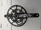 Guarnitura bici ROTOR 3DF 50-34 Oval 172.5 BB30