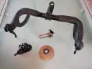 gruppo cambio completo 2x11v per shimano sram