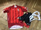 Completo Castelli XL (maglia e pantaloncino salopette) edizione Maratona dles Dolomites