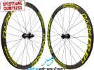 Ruote Carbon+ EVO medio profilo 38mm carbonio UD, 3K, 12K Carbon-Ti