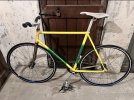 Bici scatto fisso telaio vintage Villani pista