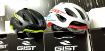 Casco Gist Primo bianco-rosso nero-giallo fluo