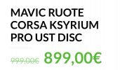 ruote set bici da corsa disco Mavic Ksyrium Pro Ust disc Tubeless