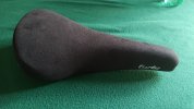 Sella vintage Selle Italia Turbo in pelle nera, rails in alluminio.