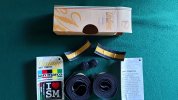 San Marco vintage - Nastro manubrio nero vera pelle