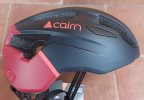 Casco bici Cairn Prism II Tg. M 55-58cm Blu/Rosso Opaco