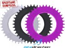 Corona Gravel Cruel Sram AXS 12v thread mount colorata 38, 40, 42 denti