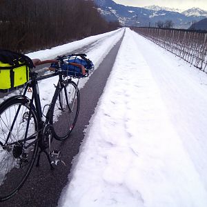 al lavoro in bici
