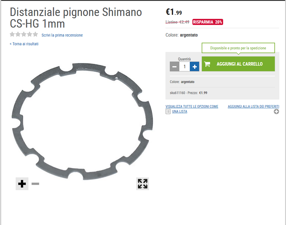 Distanziale Shimano