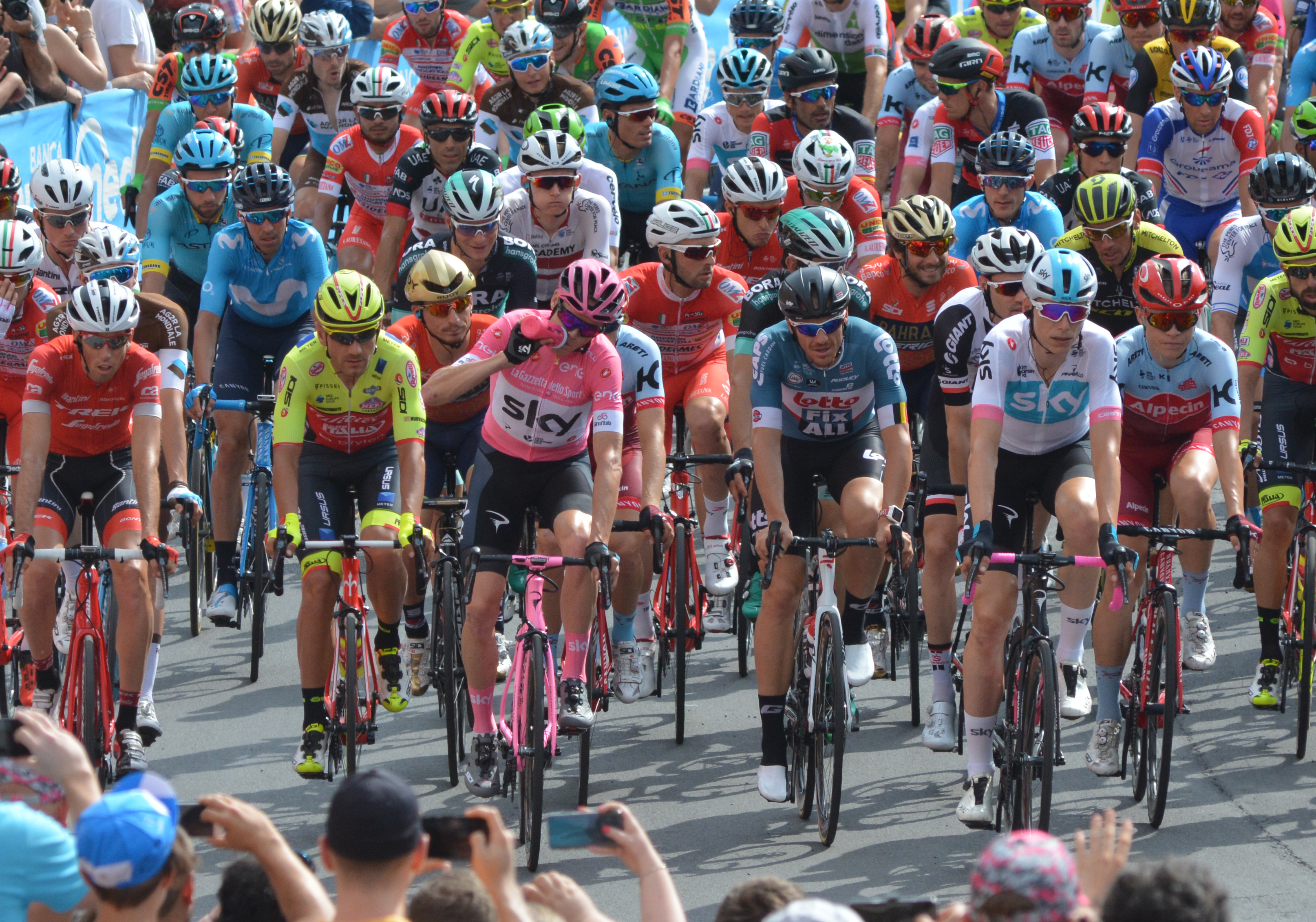 Maglia rosa a Roma