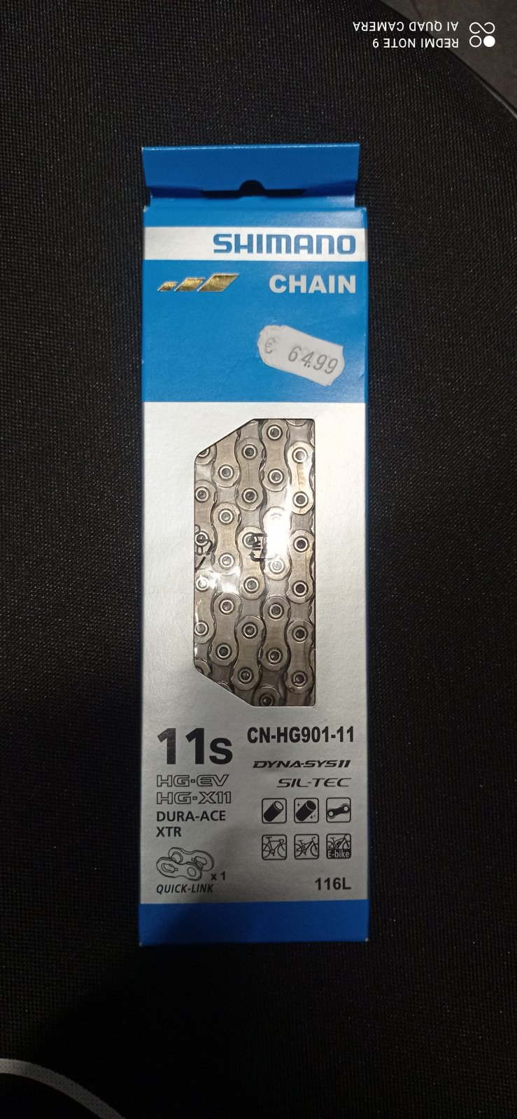 Shimano FC-R345 Corona Catena 50 Denti Nero - Anteriore, Per Bici, Ricambio Originale Y-1MY98030