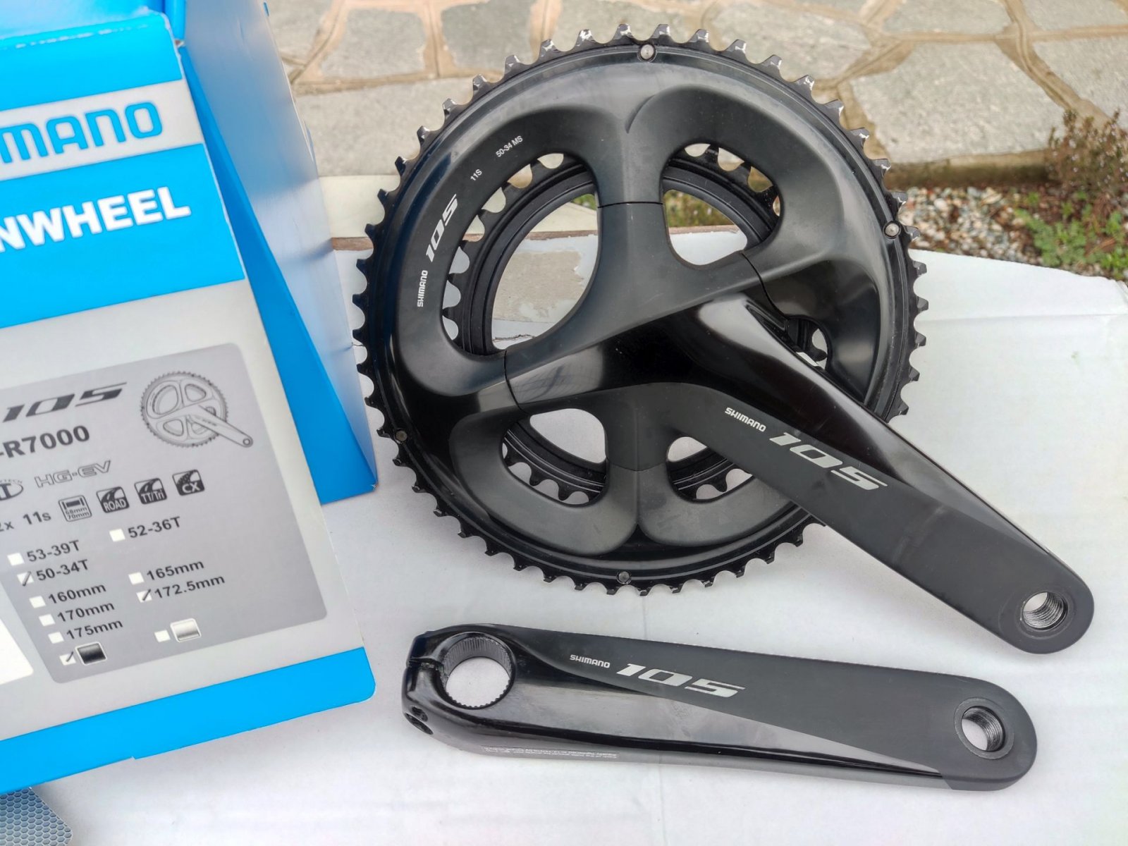 Pédalier Shimano RS510 - 50x34 Dents - 172.5 Mm - Neuf