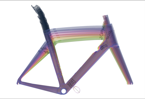 programmi di presentazione colore su telaio di bicicletta