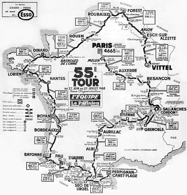 50 anni fa: Tour de France 1968