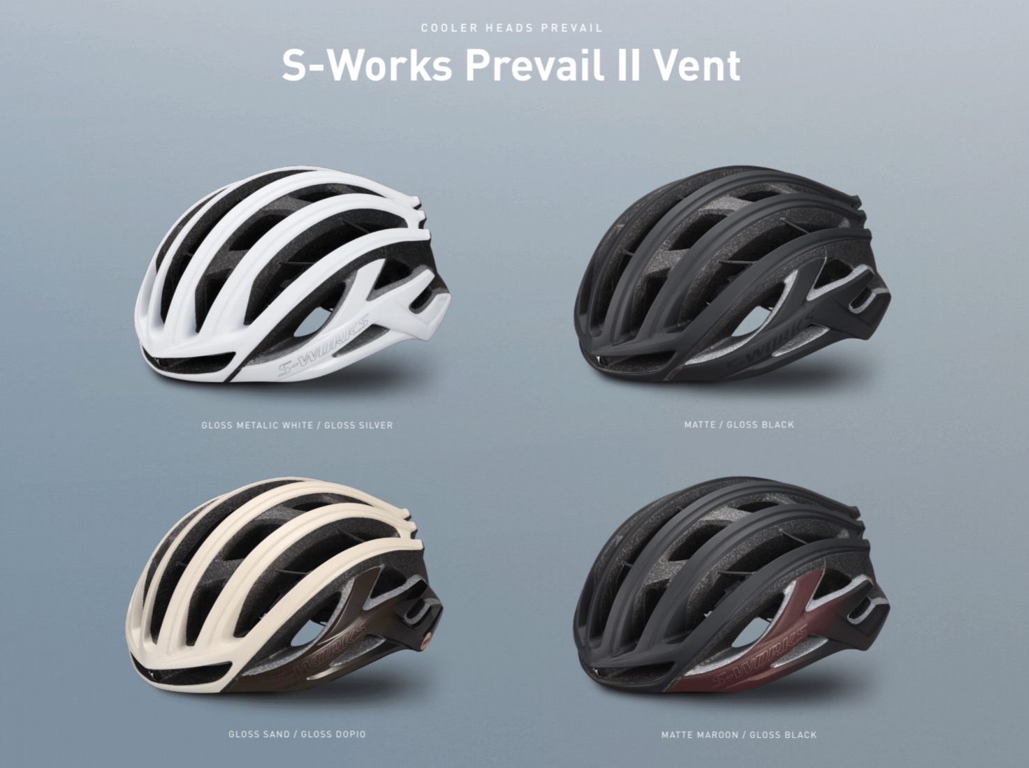 Nuovo casco Specialized S'Works Prevail II Vent con ANGI