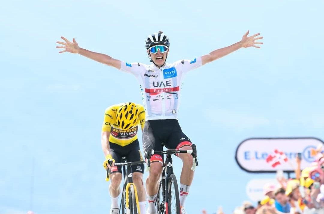 Tadej Pogačar vince la propria 9^ tappa al Tour